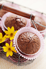 Image showing brownie muffins