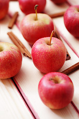 Image showing apples with cinnamon