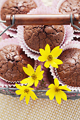 Image showing brownie muffins