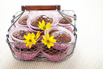 Image showing brownie muffins