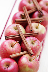 Image showing apples with cinnamon