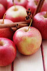 Image showing apples with cinnamon