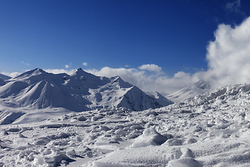 Image showing Winter mountains in nice day