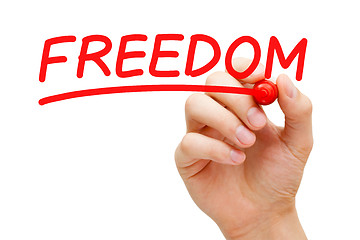 Image showing Freedom Red Marker