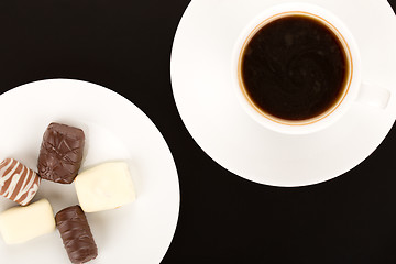 Image showing Chocolate and coffee