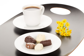 Image showing Chocolate and coffee