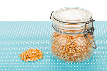 Image showing Corn seed in jar