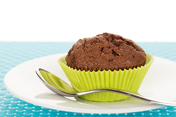 Image showing Muffin on plate