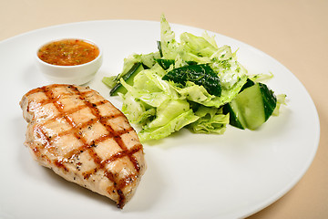 Image showing Grilled chicken breast