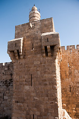 Image showing Old walls walk in Jerusalem