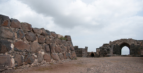 Image showing Belvoir castle ruins in Galilee