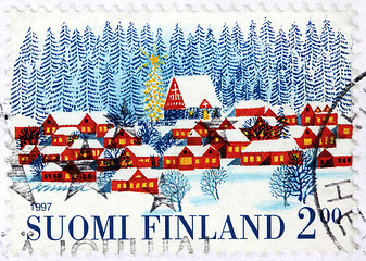 Image showing Winter Finnish Stamp