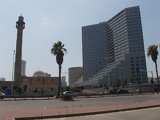 Image showing Old time and present time in the Tel Aviv , Israel