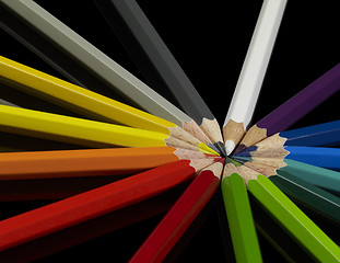 Image showing colorful pencils