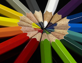 Image showing colorful pencils