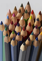 Image showing colored pencil tips