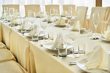 Image showing Served table