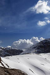 Image showing Mountains in sunny day