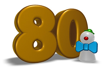 Image showing number and clown