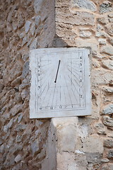 Image showing Old clock or sundial