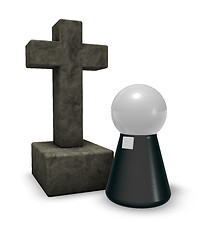 Image showing pastor and christian cross