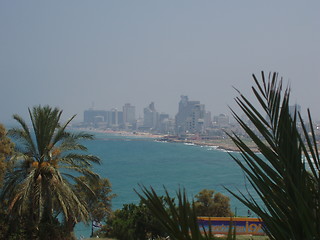 Image showing The mediterranean sea, Tel Aviv, Israel