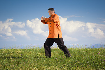 Image showing Qi-Gong outdoor