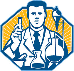 Image showing Scientist Lab Researcher Chemist Retro
