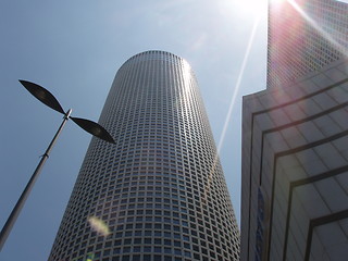 Image showing Azrieli towers, Tel Aviv, Israel