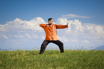 Image showing Qi-Gong outdoor