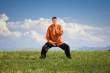 Image showing Qi-Gong outdoor