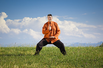 Image showing Qi-Gong outdoor