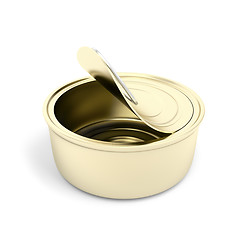 Image showing Empty pate can