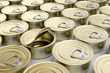 Image showing Tin cans