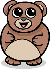 Image showing cartoon kawaii bear illustration