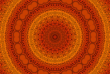 Image showing Radial dotted pattern 