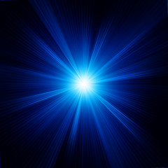 Image showing Blue color design with a burst. EPS 8
