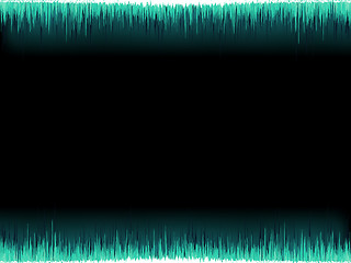 Image showing Blue sound wave on white background. + EPS8