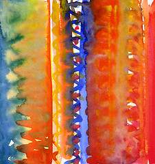 Image showing abstract colorful watercolor pattern