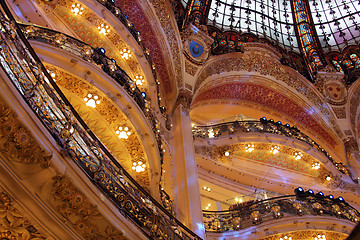 Image showing Galleries Lafayette, Paris