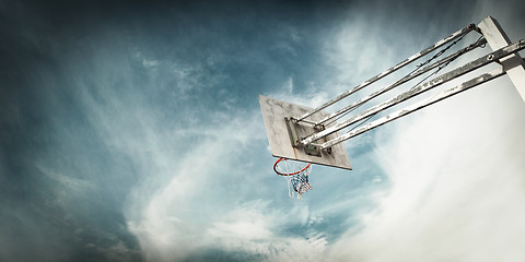 Image showing Basketball basket