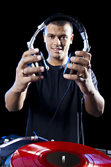 Image showing DJ playing music