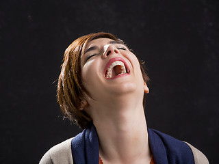 Image showing Woman laughing