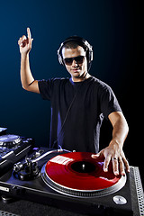 Image showing DJ playing music