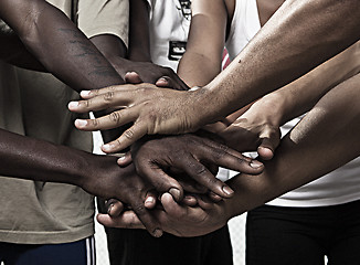 Image showing Hands together in union