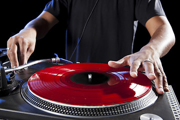 Image showing DJ playing music