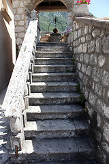 Image showing Fragment of Our Lady of the Rock church in Perast, Montenegro