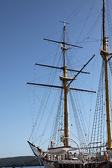 Image showing Sailing vessel at the dock