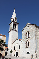 Image showing Church of the Saint John the Baptist, catholic church in Budva, Montenegro