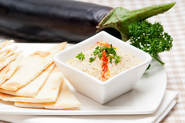 Image showing moutabal baba ghanoush eggplant dip